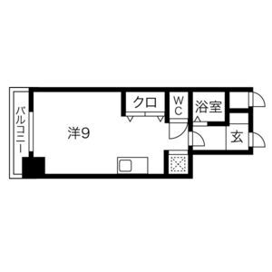 ワンルーム 間取り図