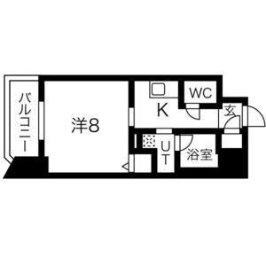 1K 間取り図