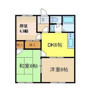 3DK 間取り図