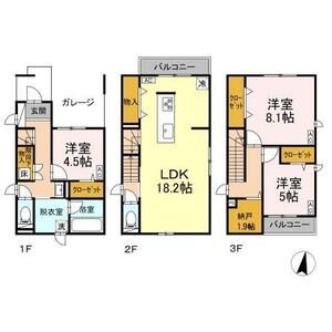 3LDK 間取り図