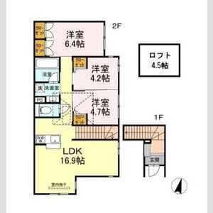 3LDK 間取り図