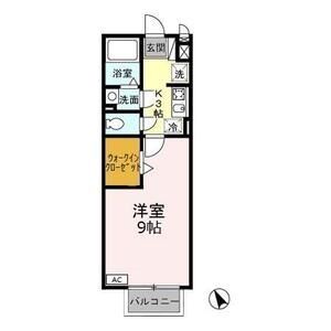 1K 間取り図