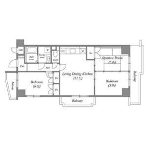 3LDK 間取り図