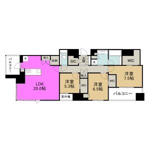 3LDK 間取り図
