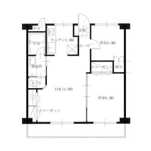 2LDK 間取り図