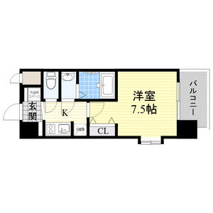 1K 間取り図