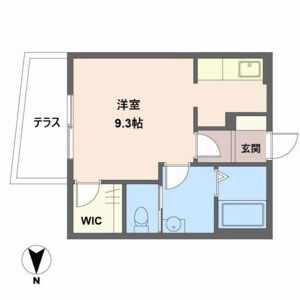 ワンルーム 間取り図