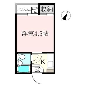 1K 間取り図