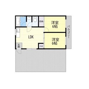 2LDK 間取り図