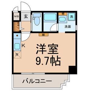 ワンルーム 間取り図