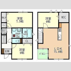 3LDK 間取り図