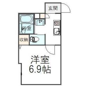 1K 間取り図