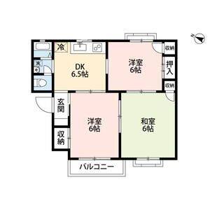 3DK 間取り図