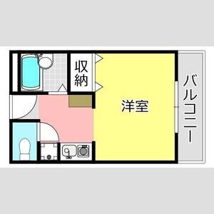 ワンルーム 間取り図