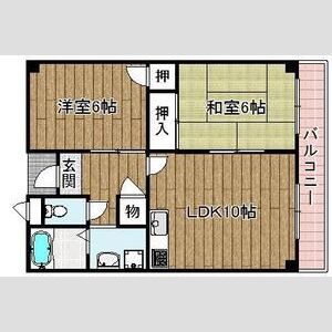 2LDK 間取り図
