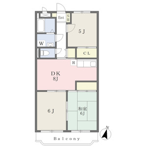 3DK 間取り図