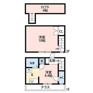 1DK 間取り図