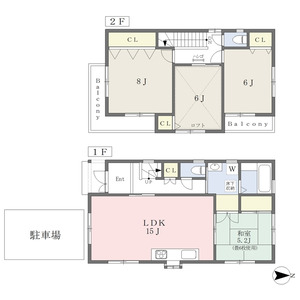 4LDK 間取り図