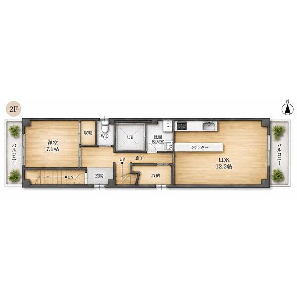 3LDK 間取り図