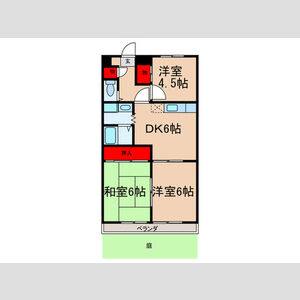 3DK 間取り図