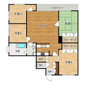 4LDK 間取り図
