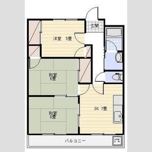 3DK 間取り図