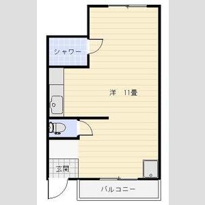 ワンルーム 間取り図
