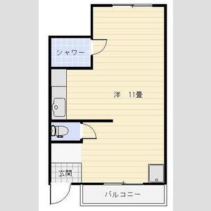 ワンルーム 間取り図