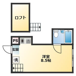 ワンルーム 間取り図