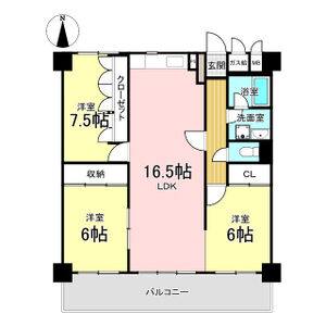 3LDK 間取り図