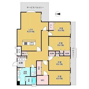 4LDK 間取り図