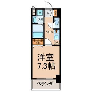 1K 間取り図