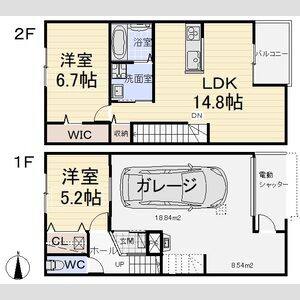 2LDK 間取り図