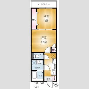 2K 間取り図