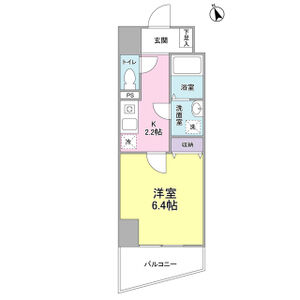 1K 間取り図