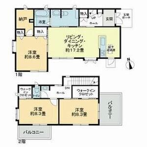 3LDK 間取り図