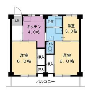 3DK 間取り図