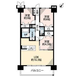 3LDK 間取り図