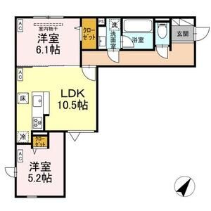 2LDK 間取り図