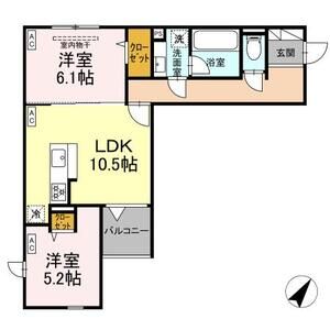 2LDK 間取り図
