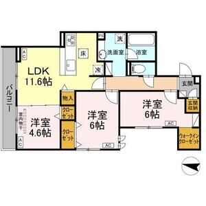 3LDK 間取り図