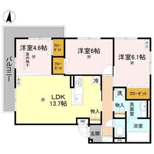 3LDK 間取り図