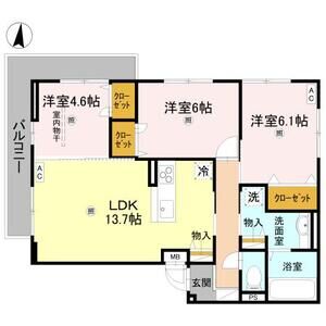 3LDK 間取り図