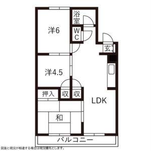 3LDK 間取り図