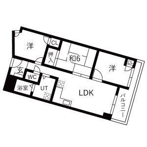 3LDK 間取り図