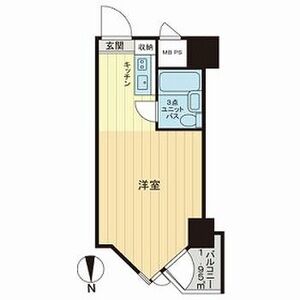 ワンルーム 間取り図