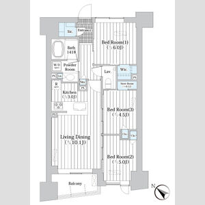 3LDK 間取り図