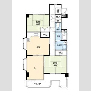 3DK 間取り図