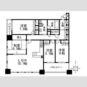 4LDK 間取り図