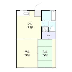 2DK 間取り図